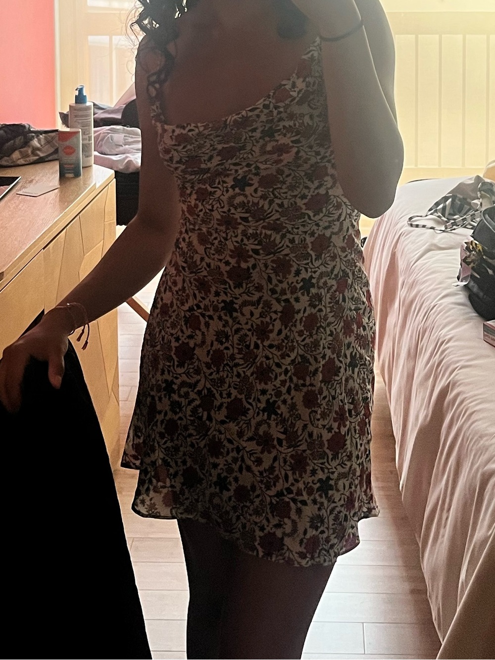 Realisation Par Floral Mini Dress in White and Red - Picture 6 of 6